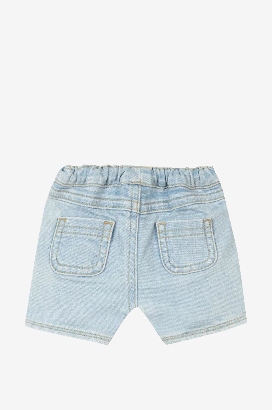 Light-washed baby denim shorts