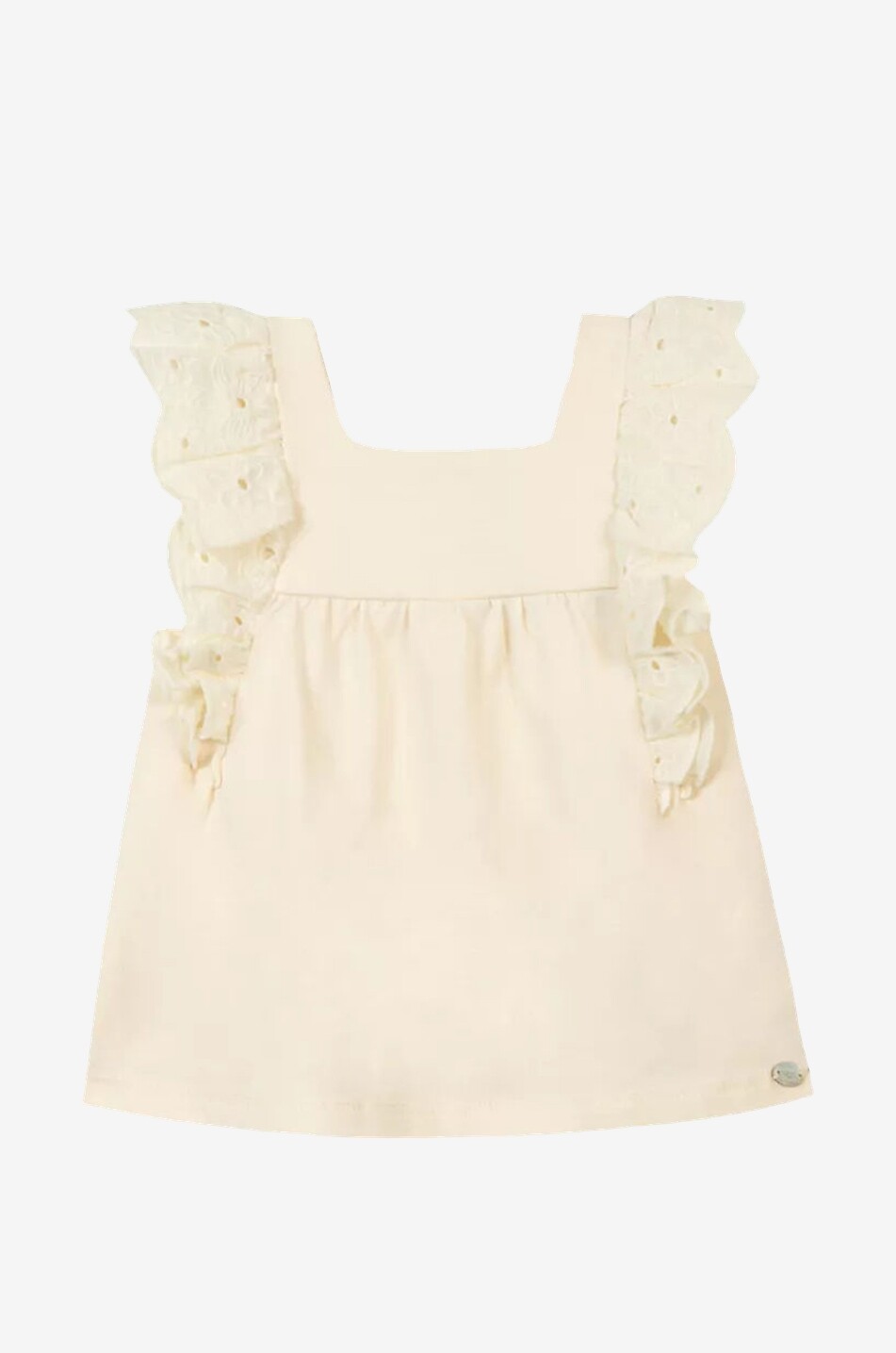 Top à bretelles bébé brodé de marguerites