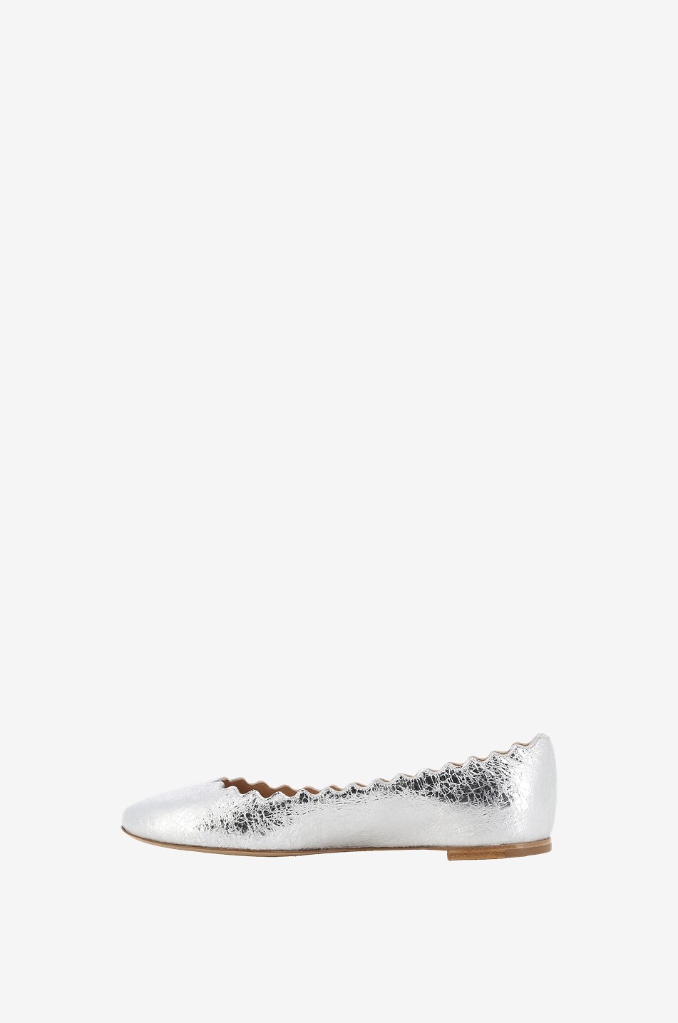 CHLOE Silberne Ballerinas in Craquelé-Optik Lauren Damen SILBER 3
