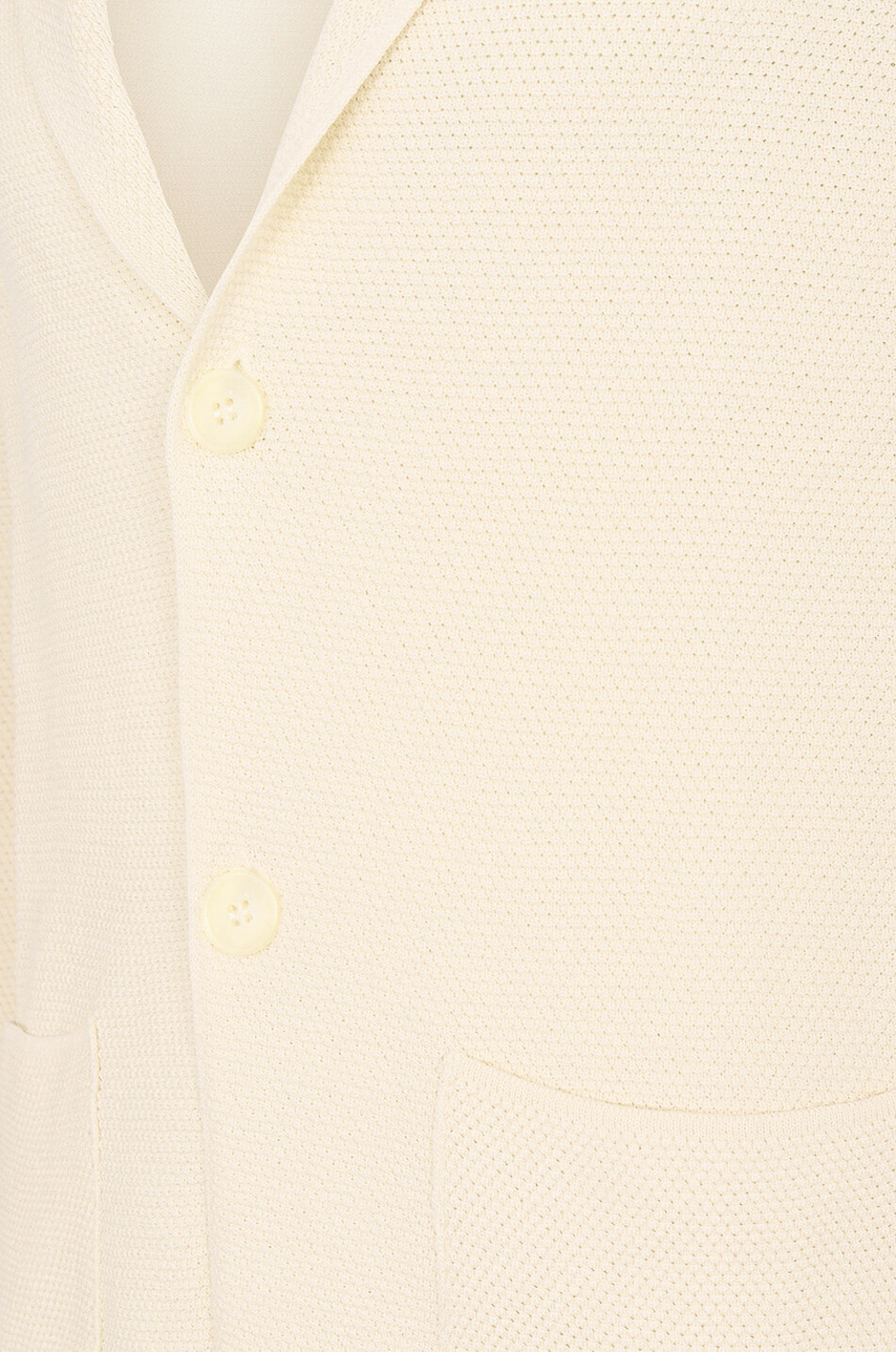 DANIELE FIESOLI Texturierter Cardigan im Blazer-Stil Herren CREMEFARBEN 2
