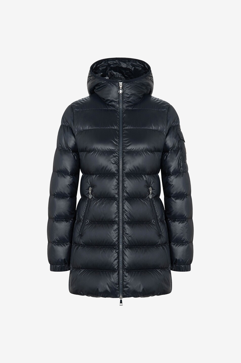 Glements mid-length hooded down jacket