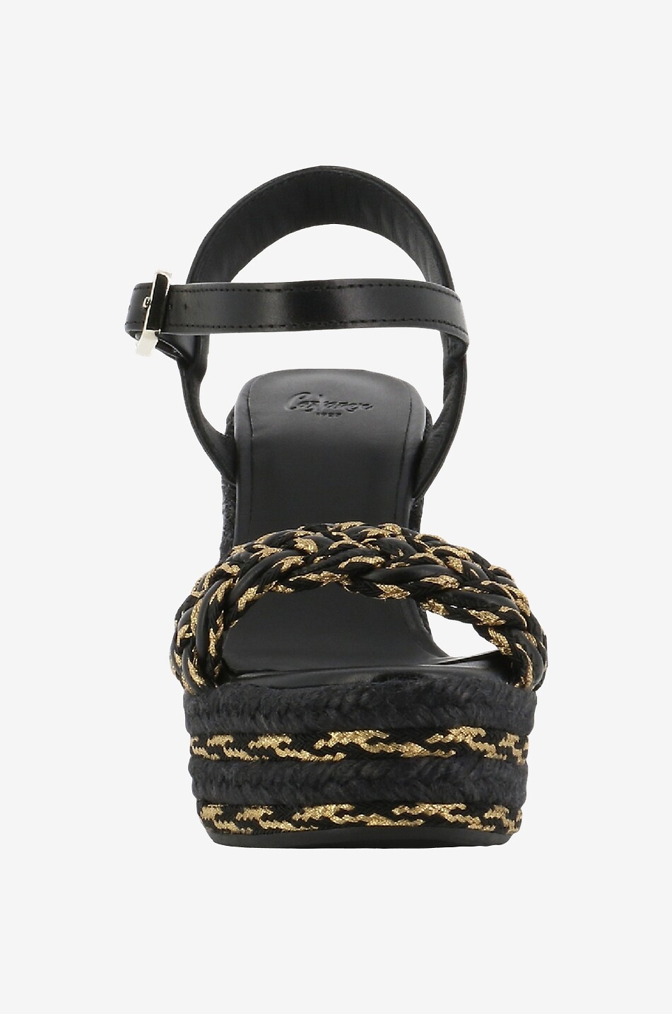 CASTANER Sandales compensées en raphia Joaquina Femme NOIR 2