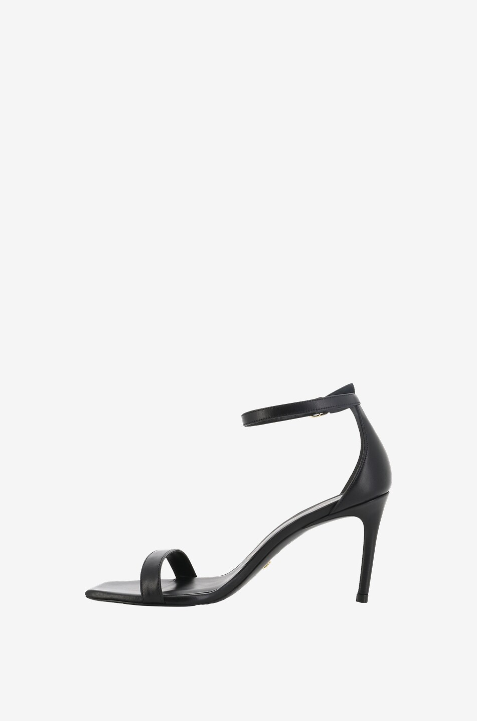 STUART WEITZMAN Sandales en cuir lisse à talon Nunakedcurve 85 Femme NOIR 3