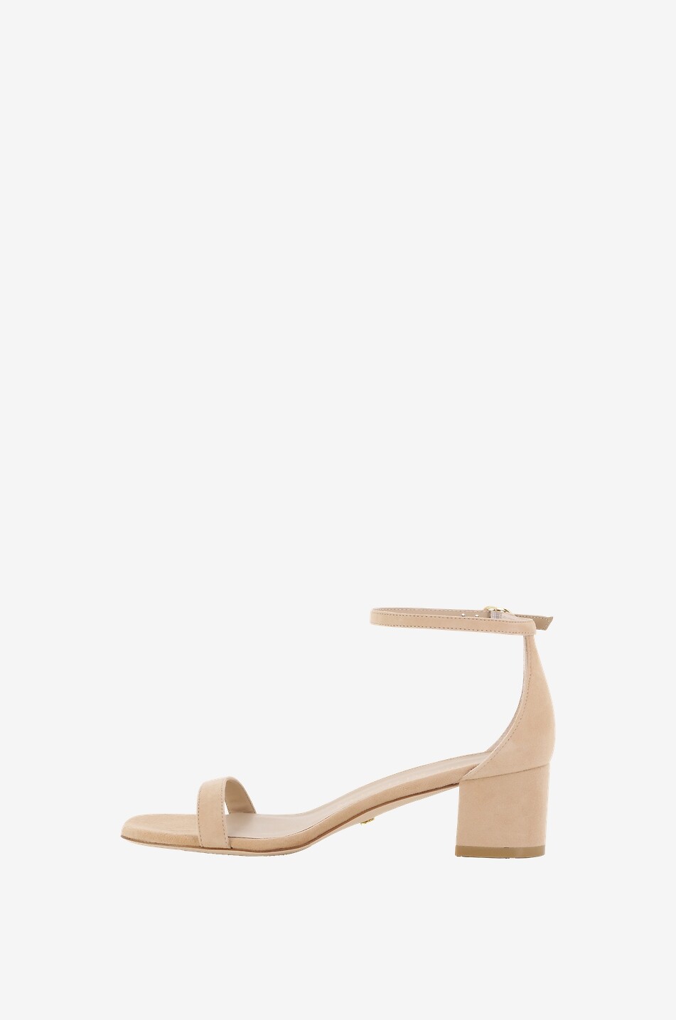 STUART WEITZMAN Sandales en daim à talon carré Simplecurve 50 Femme ROSE CLAIR 3