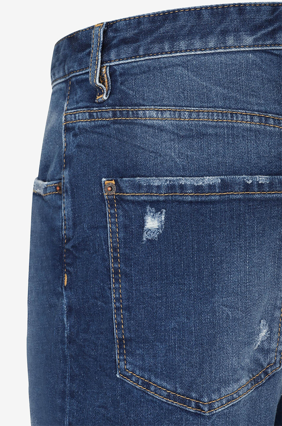DSQUARED2 Medium Clean Wash Dank Commando distressed denim shorts Men BLUE 3