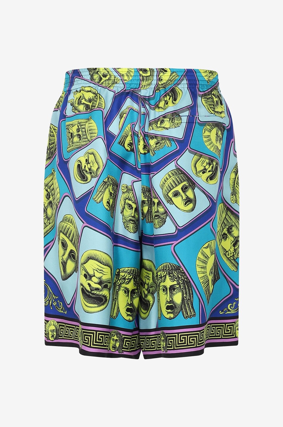 VERSACE Seidentwill-Shorts mit Print Le Maschere Herren BUNT 2