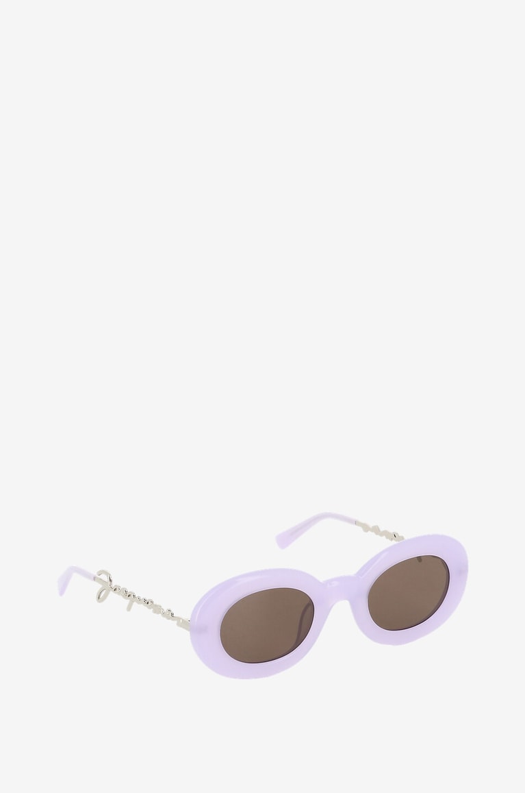 JACQUEMUS Les lunettes Pralu oval sunglasses Women PURPLE 2