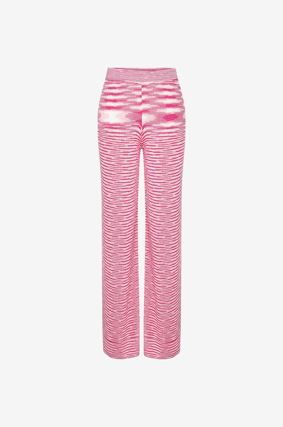Weite Strick-Hose mit Streifen