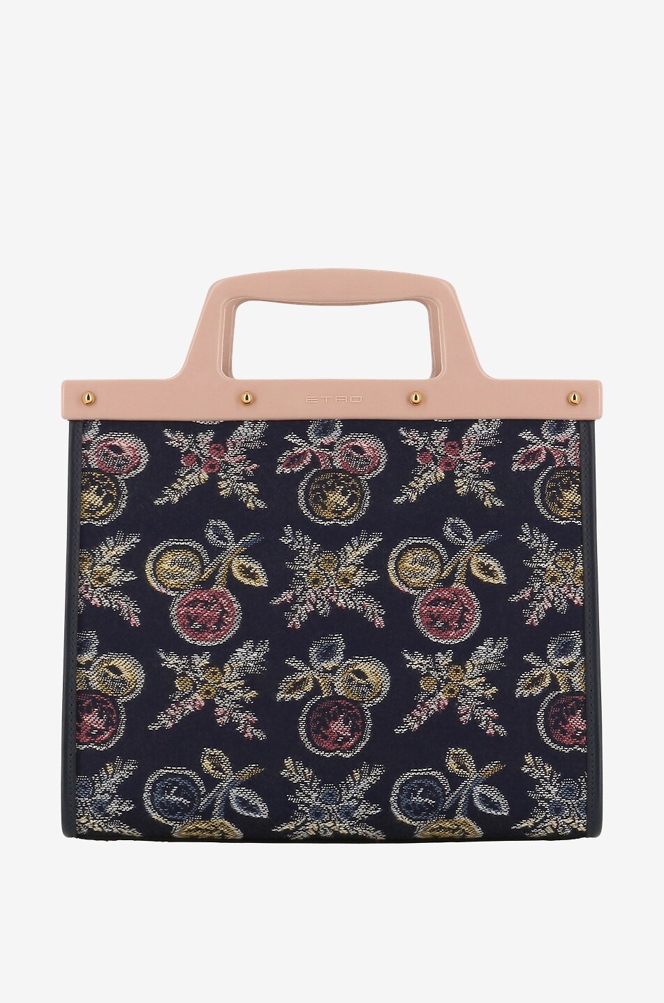 Sac cabas en jacquard et cuir Love Trotter Small