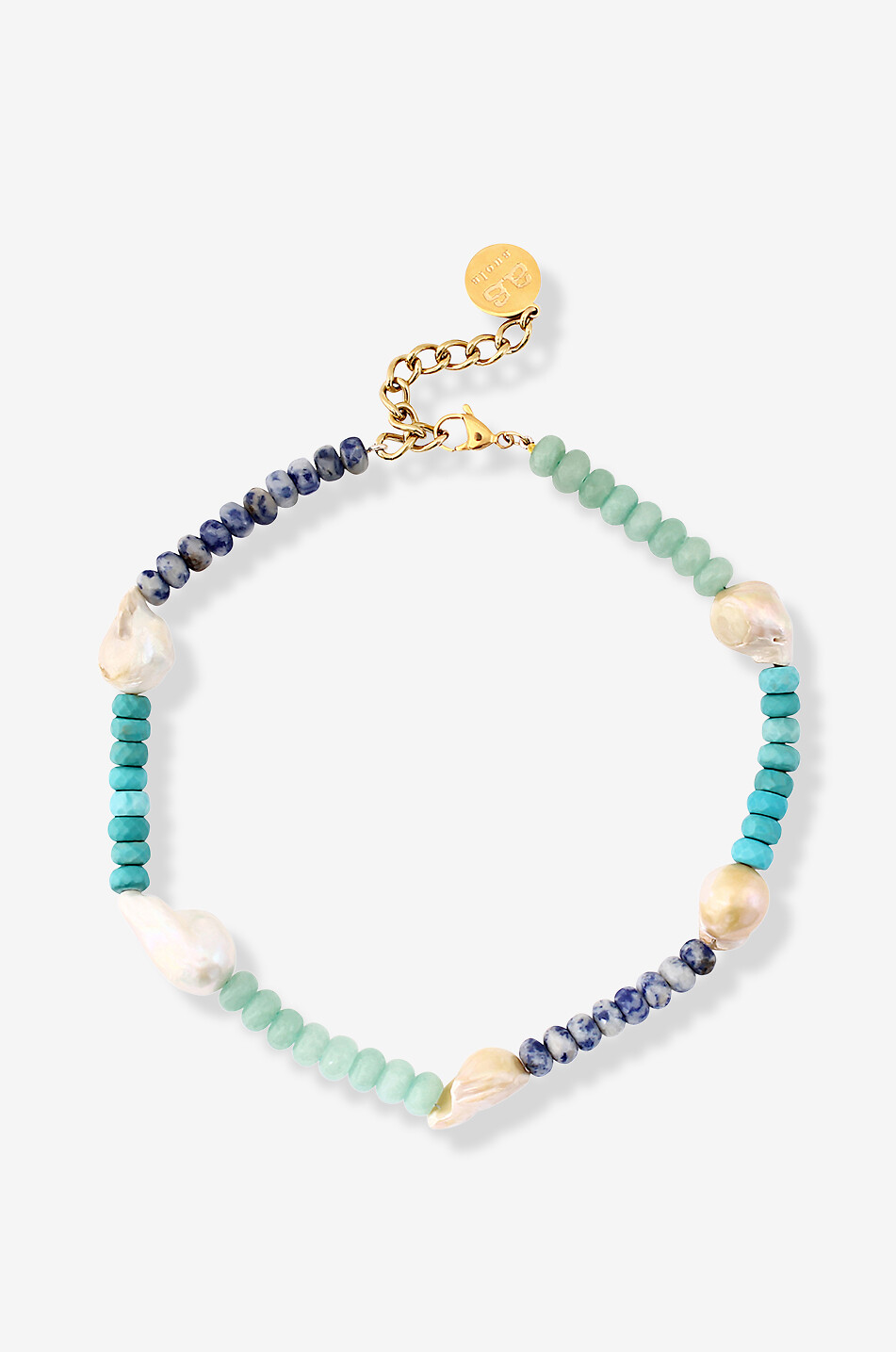 BY ALONA Halskette aus Halbedelsteinen und Perlen Adriana Damen BUNT 1