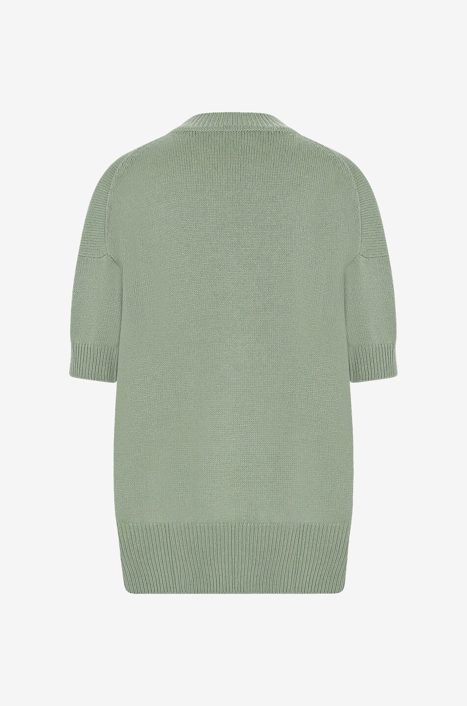 JIL SANDER Oversize-Kurzarm-Pullover aus Kaschmir Damen GRÜN 2