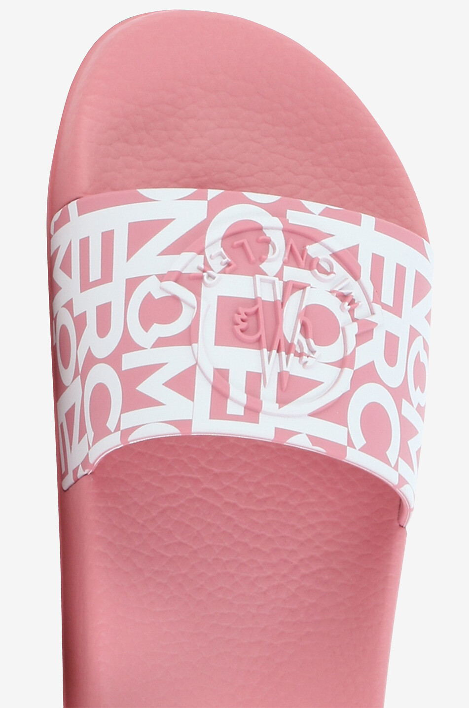 MONCLER Claquettes en PVC imprimées logo Jeanne Femme ROSE MOYEN 5