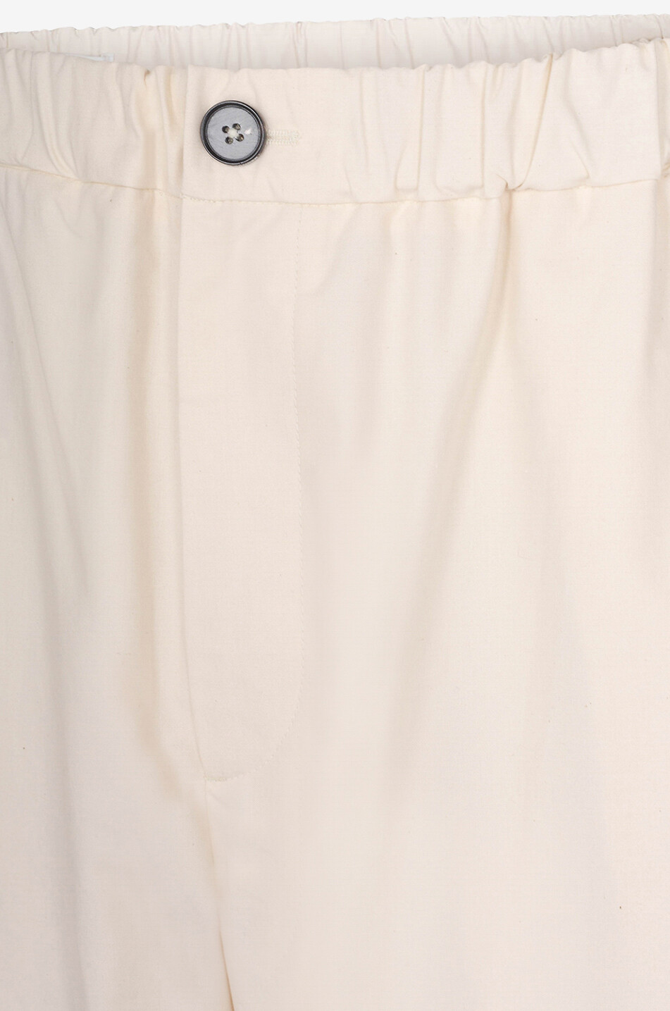 Water-repellent organic cotton relaxed trousers