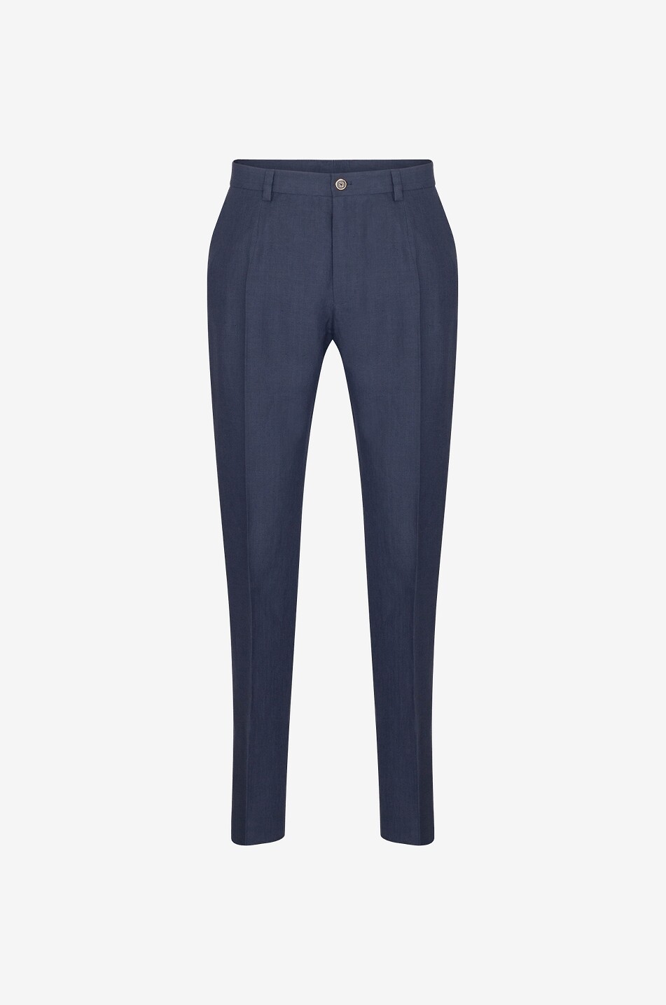 Linen slim fit trousers