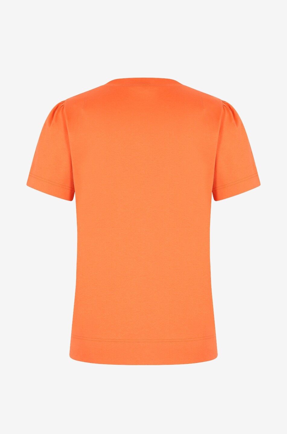 AKRIS PUNTO Boxy T-shirt with gathered sleeves Women MEDIUM ORANGE 2