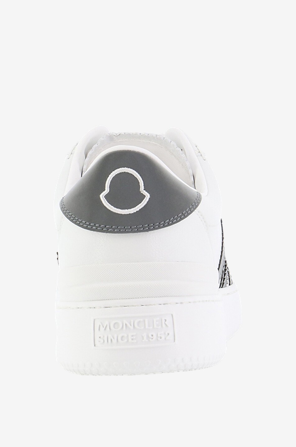 MONCLER Monaco M low-top sneakers in faux leather Women EGGSHELL 4