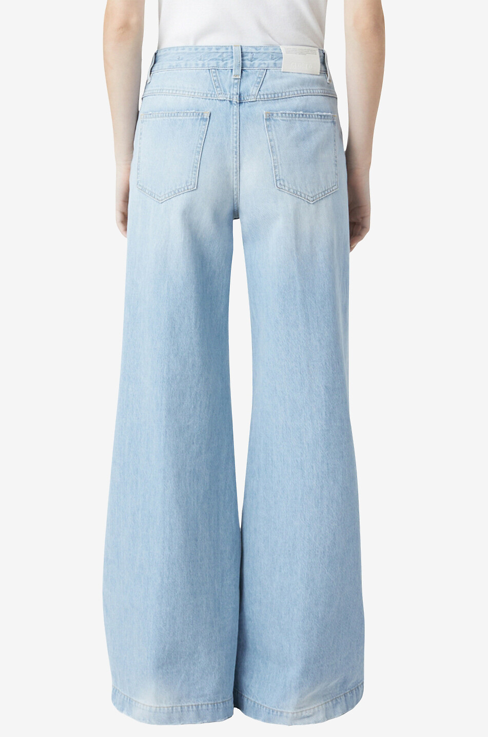 CLOSED Jean évasé en coton biologique Glow Up Femme BLEU CLAIR 5