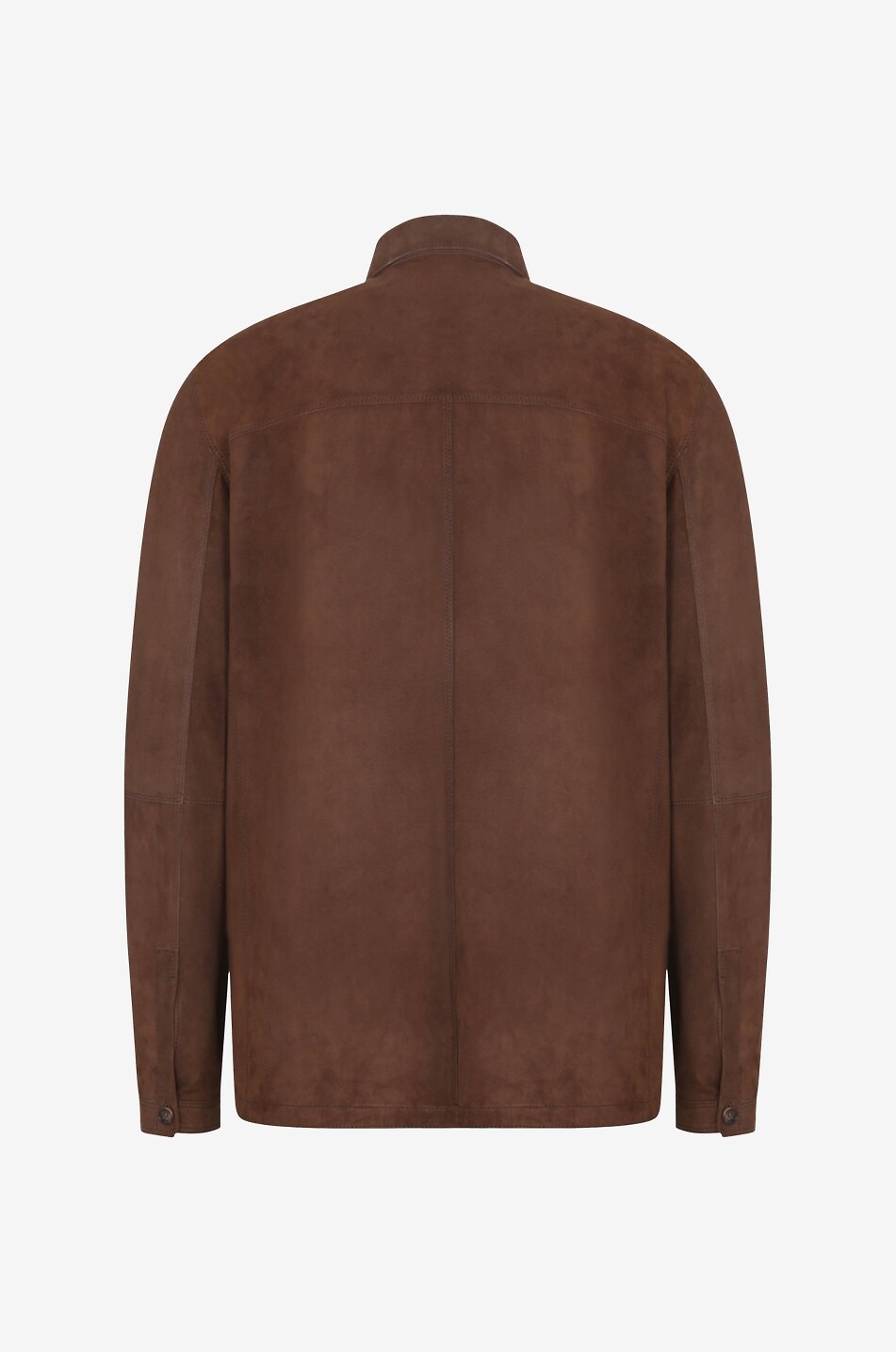 RUFFO Suede shirt jacket Men BROWN 2