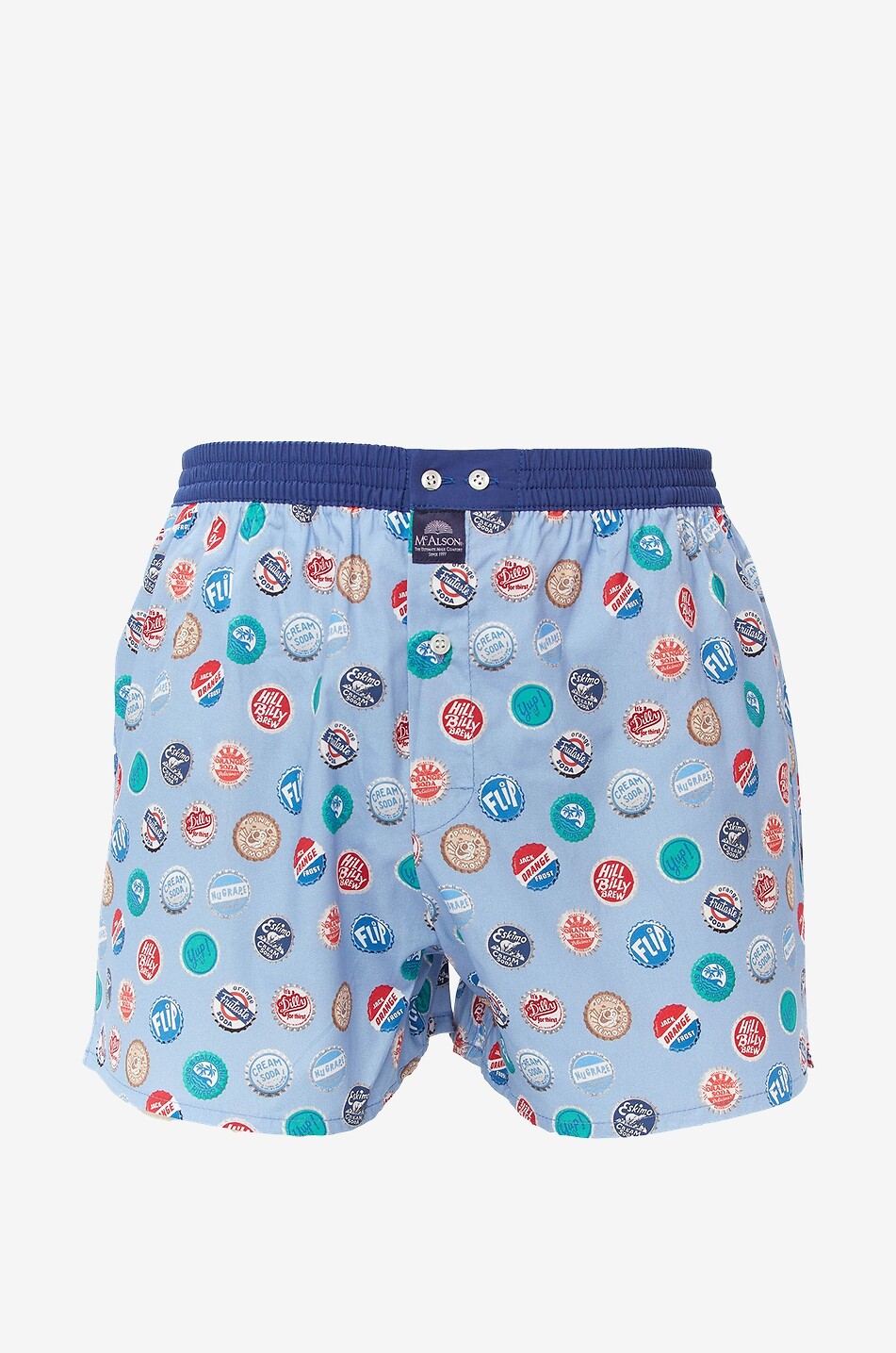 MC ALSON Bedruckte Boxershorts Herren HELLBLAU 1