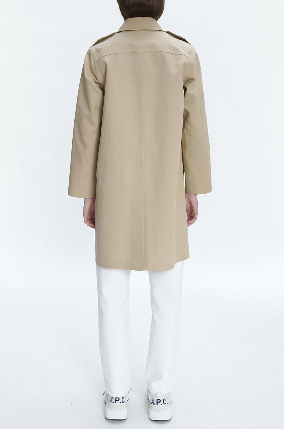 Manteau court en gabardine Justine
