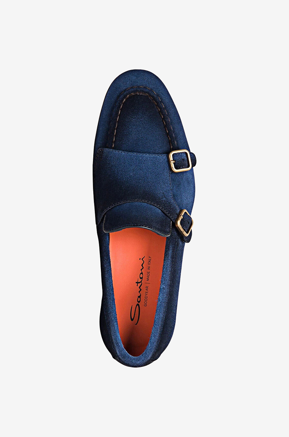 SANTONI Mocassins en daim Homme BLEU FONCE 3
