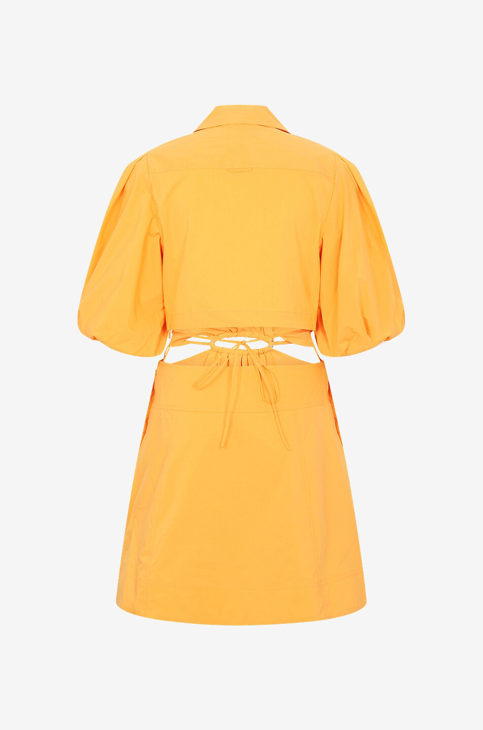 SIMKHAI Aulora cut-out poplin mini dress Women ORANGE 2