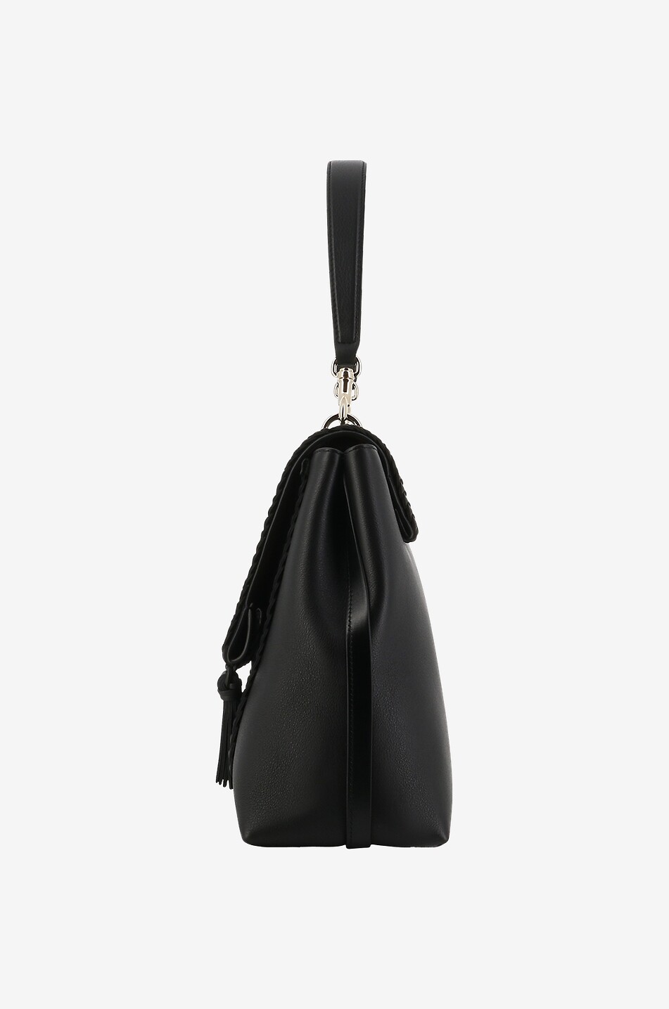CHLOE Sac porté épaule en cuir grainé souple Penelope Large Femme NOIR 4
