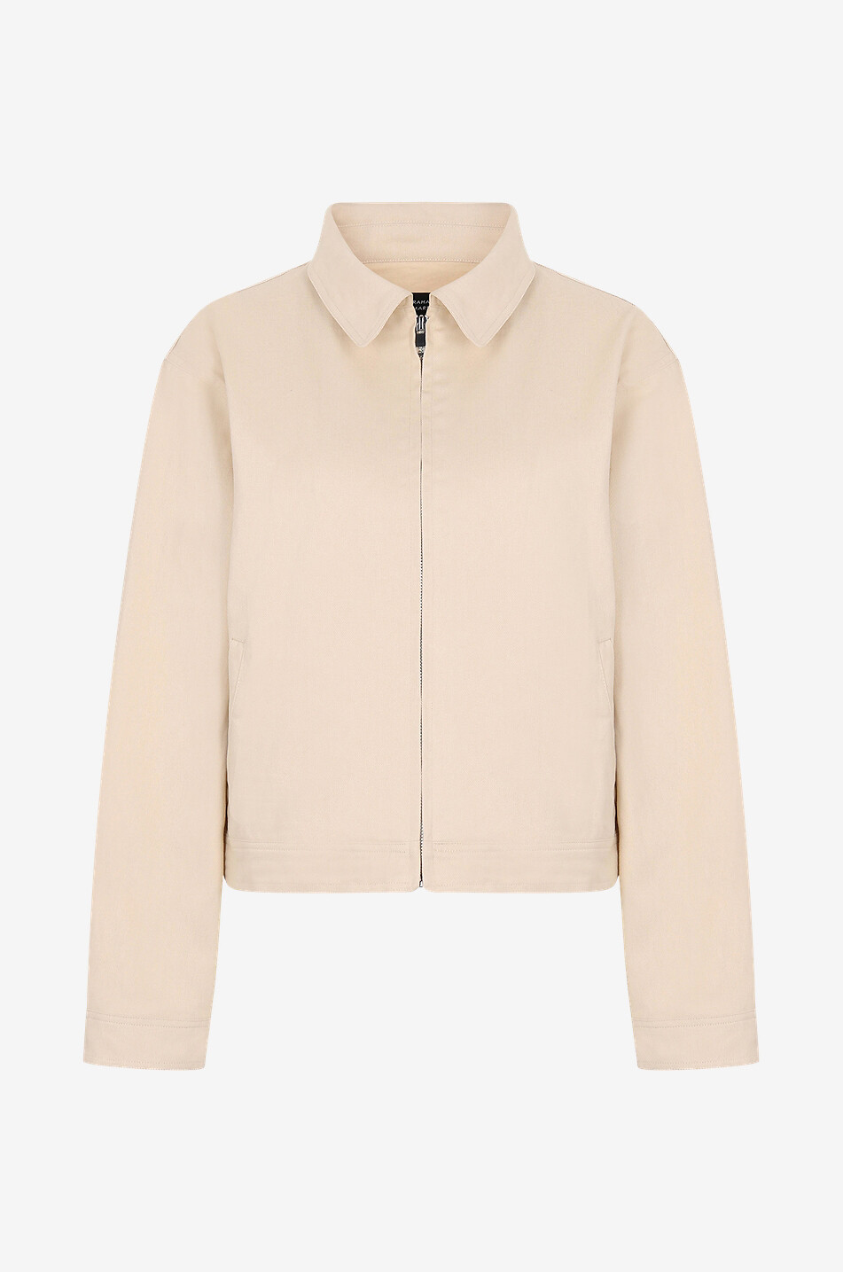 Veste courte zippée en coton