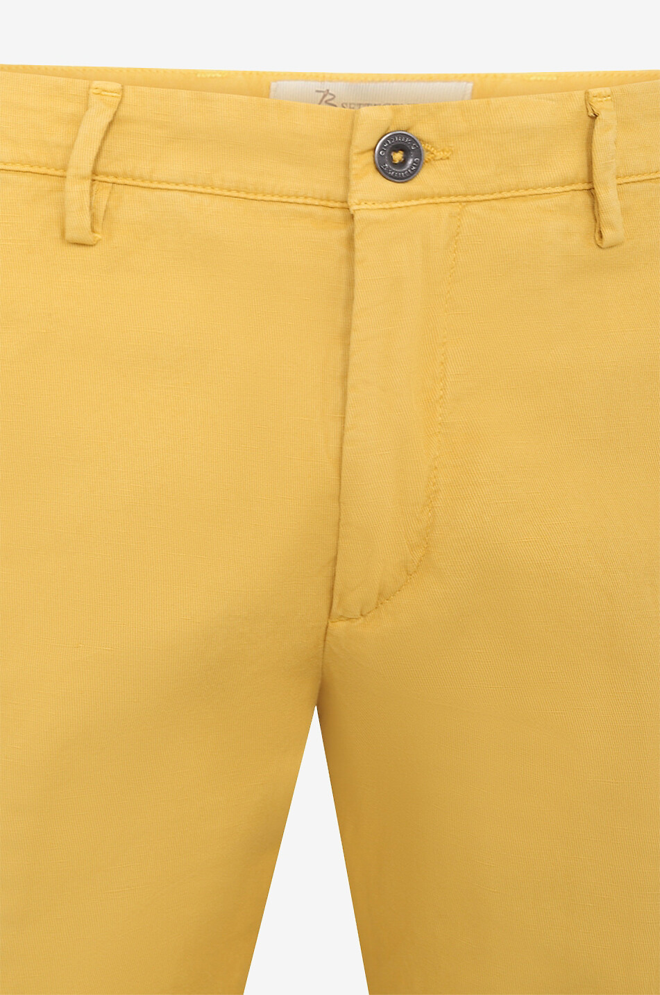 B SETTECENTO Cotton and linen Bermuda shorts Men MEDIUM YELLOW 3