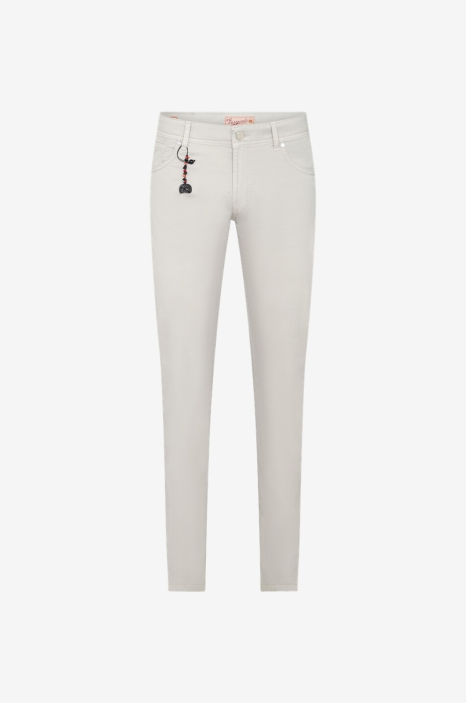 MARCO PESCAROLO Jean slim en coton et soie Nerano Homme Beige clair 1