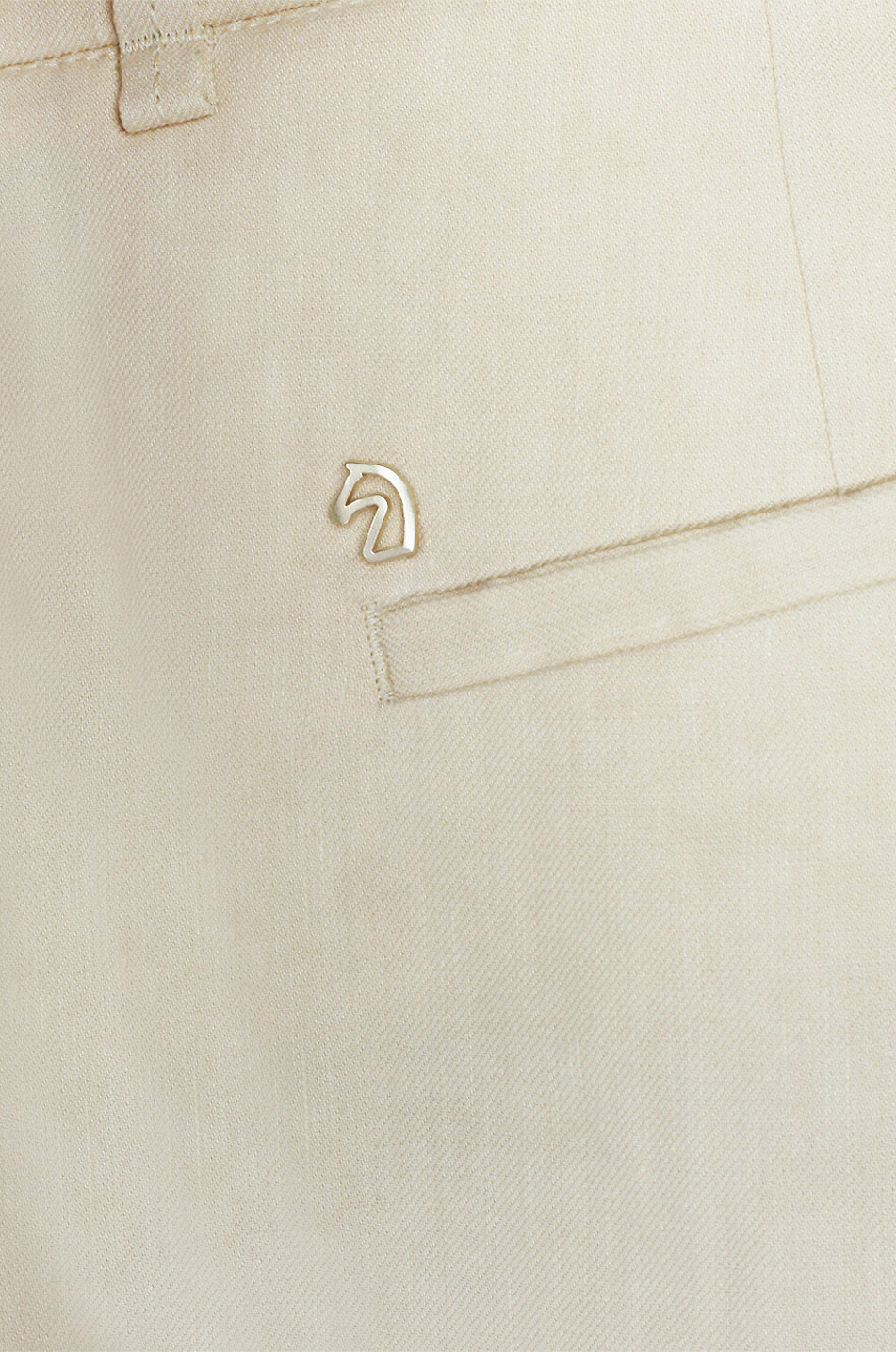Hose mit geradem Bein aus Leinen und Baumwolle Anastasia