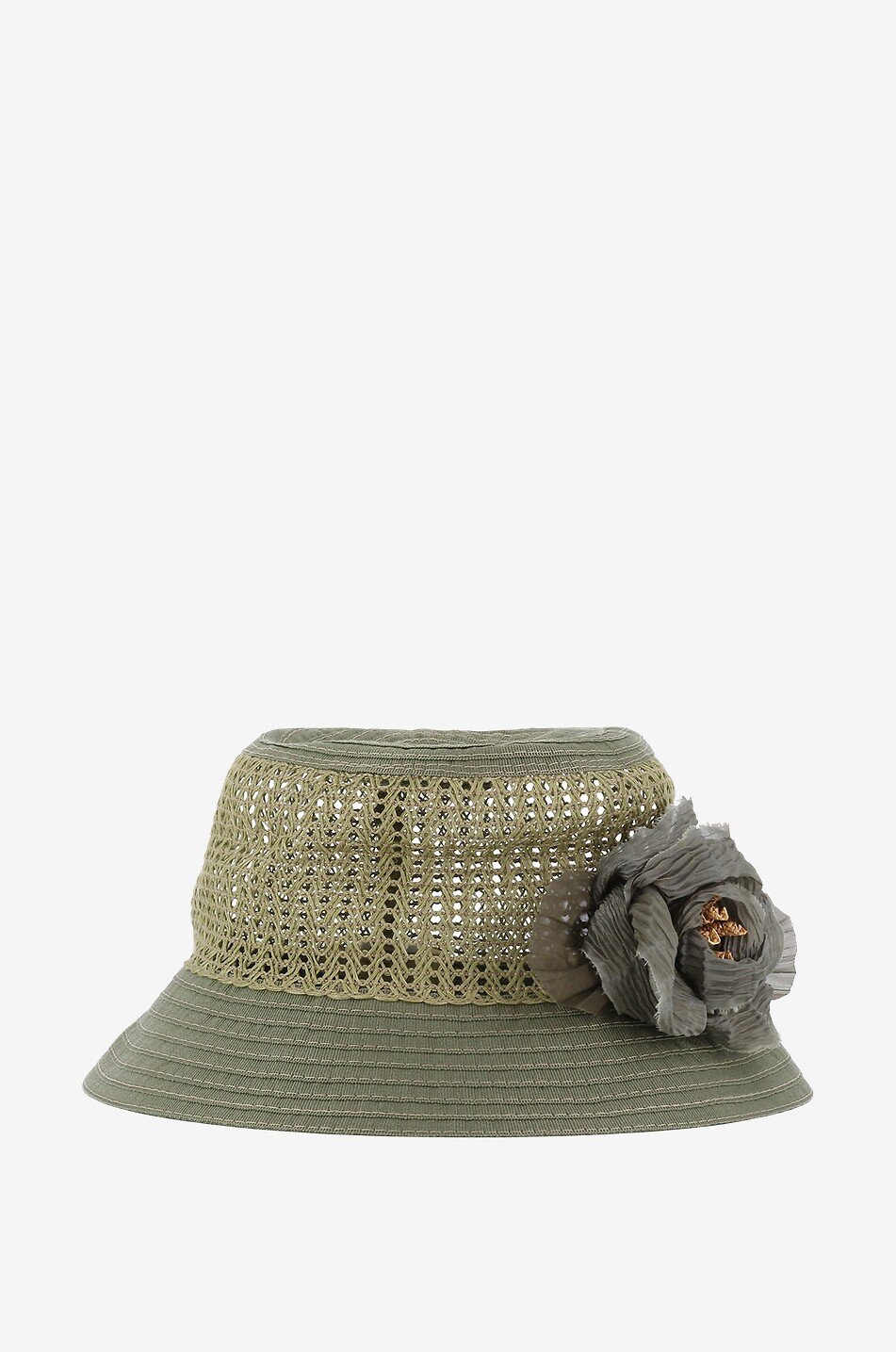 GREVI Chapeau en coton Femme VERT 2