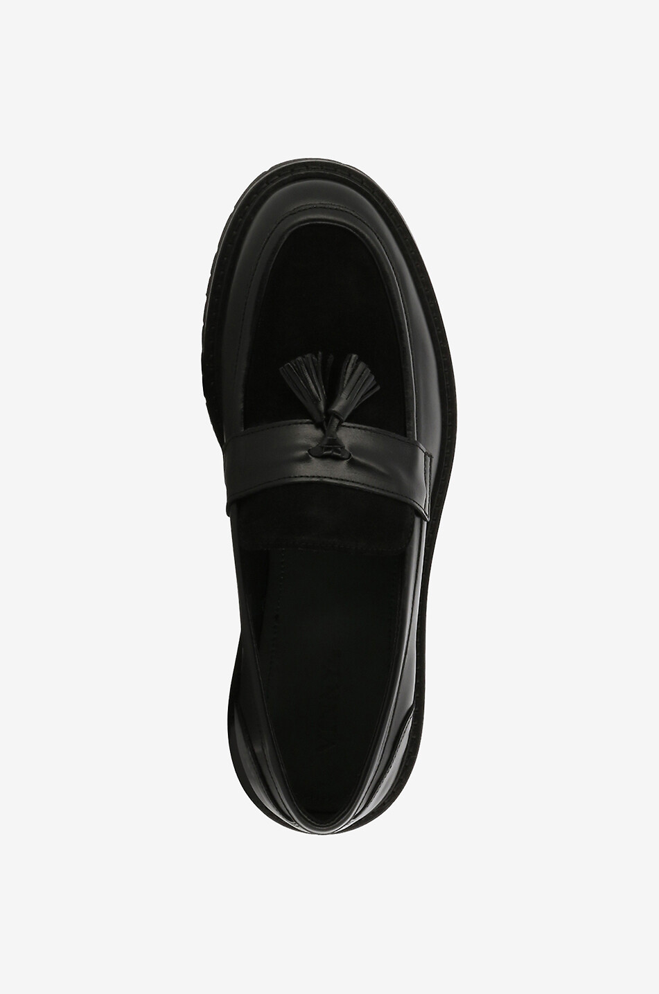 VINNY'S Richee leather tassel loafers Men BLACK 5