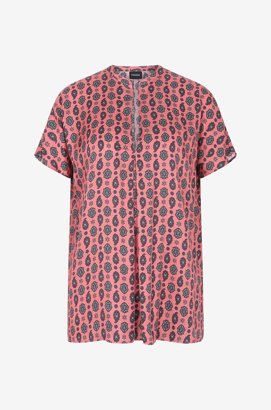 Kurzärmelige Bluse aus Viskose