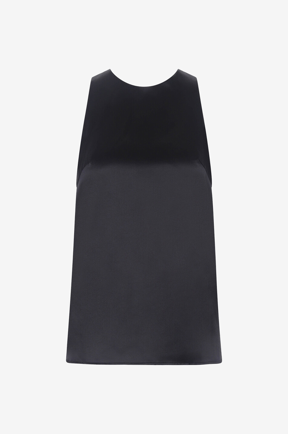 Top sans manches en soie Estor
