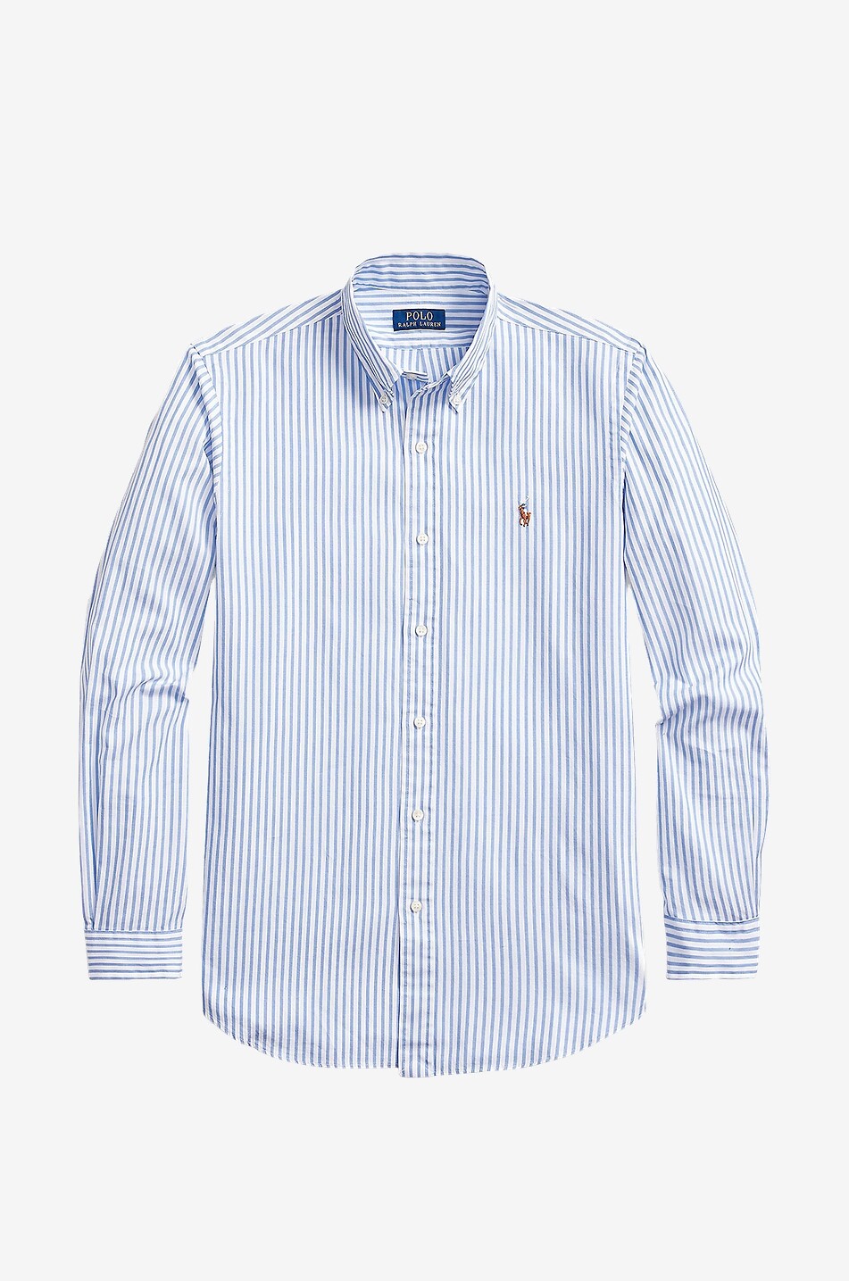 Gestreiftes Langarm-Hemd Custom Fit