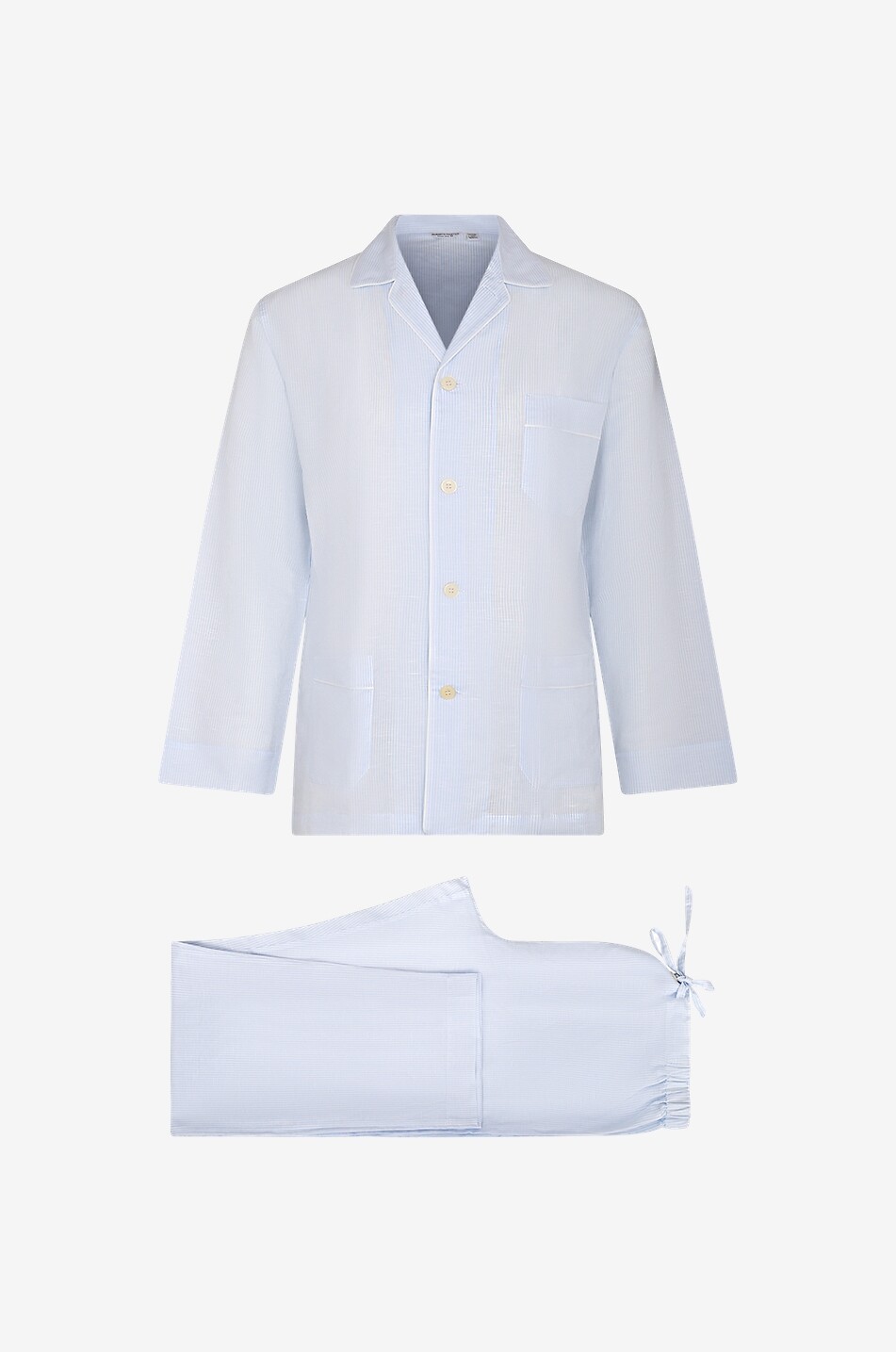 Pyjama long en coton et lin Venezia