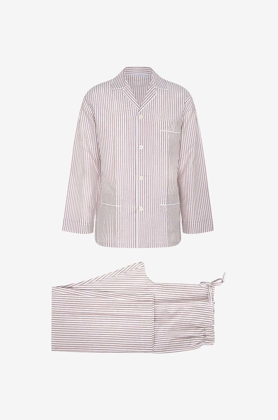 Pyjama long en coton et lin Venezia