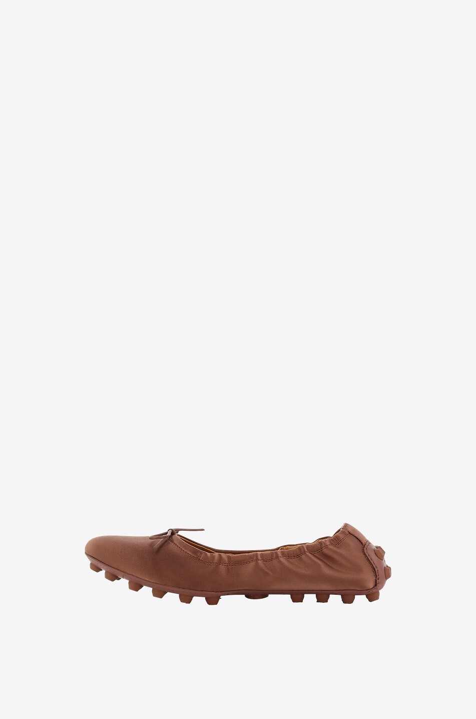 TOD'S Mocassins en satin et cuir Bubble Femme MARRON 5