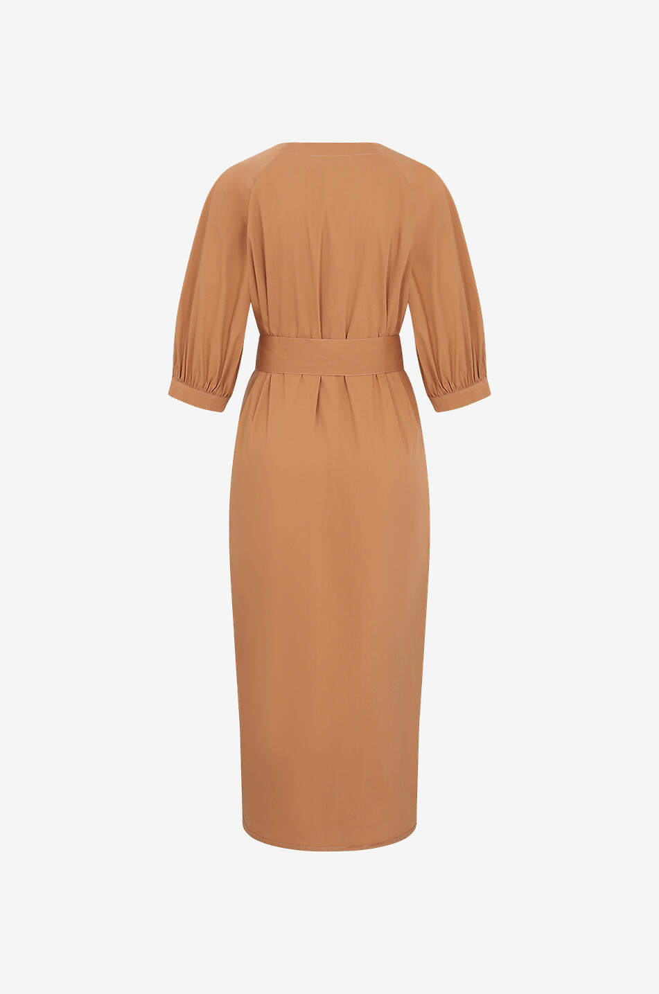 GRAN SASSO Midikleid aus Baumwolle Damen KAMELFARBEN 2