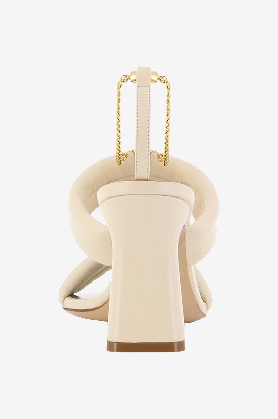 MARIA LUCA Sandalen mit Absatz aus Leder Ivory Fabiola Damen CREMEFARBEN 4