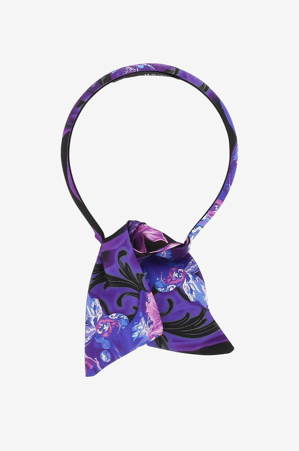 Serre-tête fille en soie Orchid Barocco