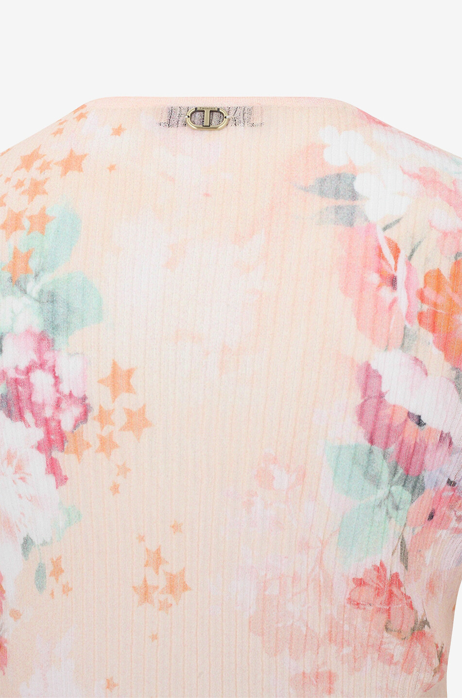 TWINSET Cotton long-sleeved top Women MULTI COLOURED 3