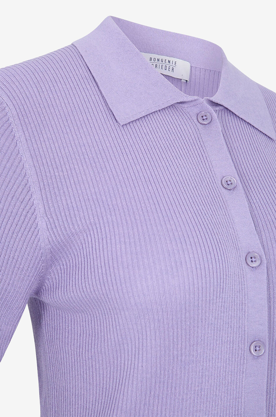 Silk and cashmere short-sleeved rib knit cardigan