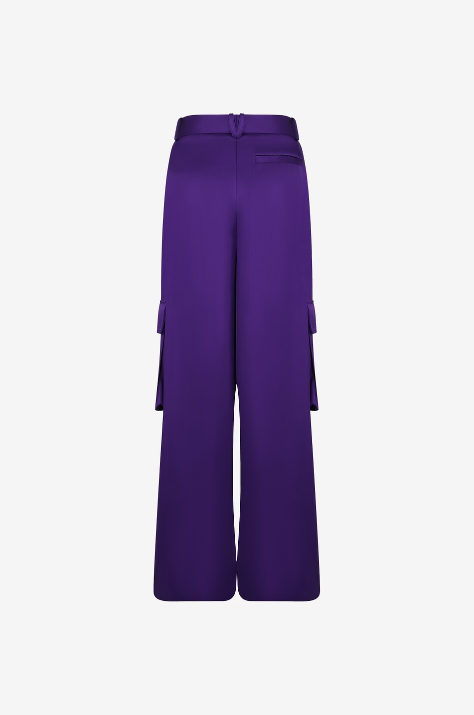VERSACE Weite Cargohose aus Twill Damen VIOLETT 2