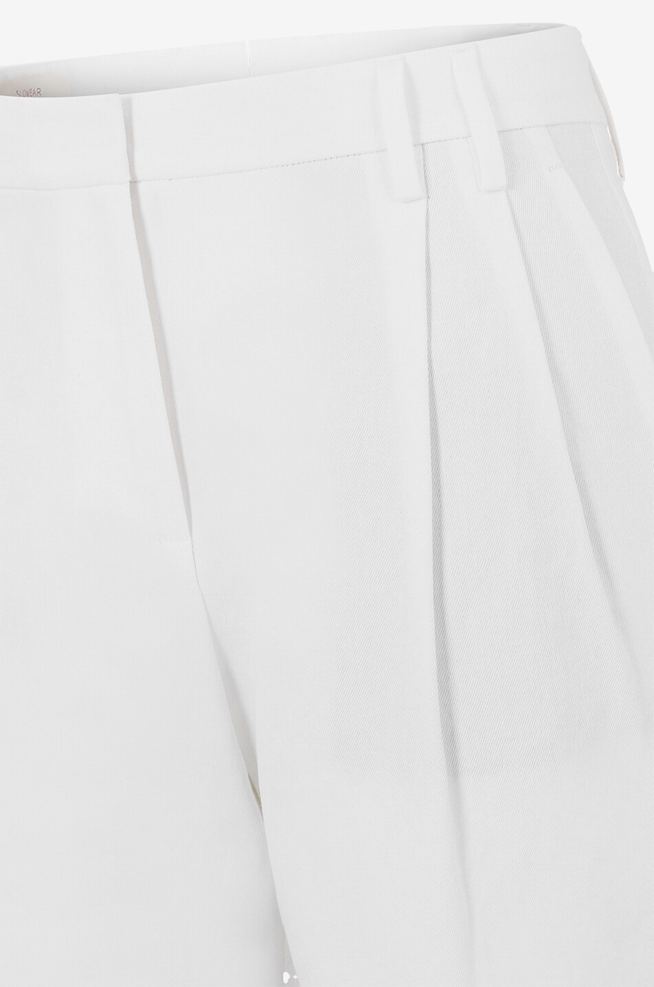 Pantalon carotte à pinces en coton Silvy