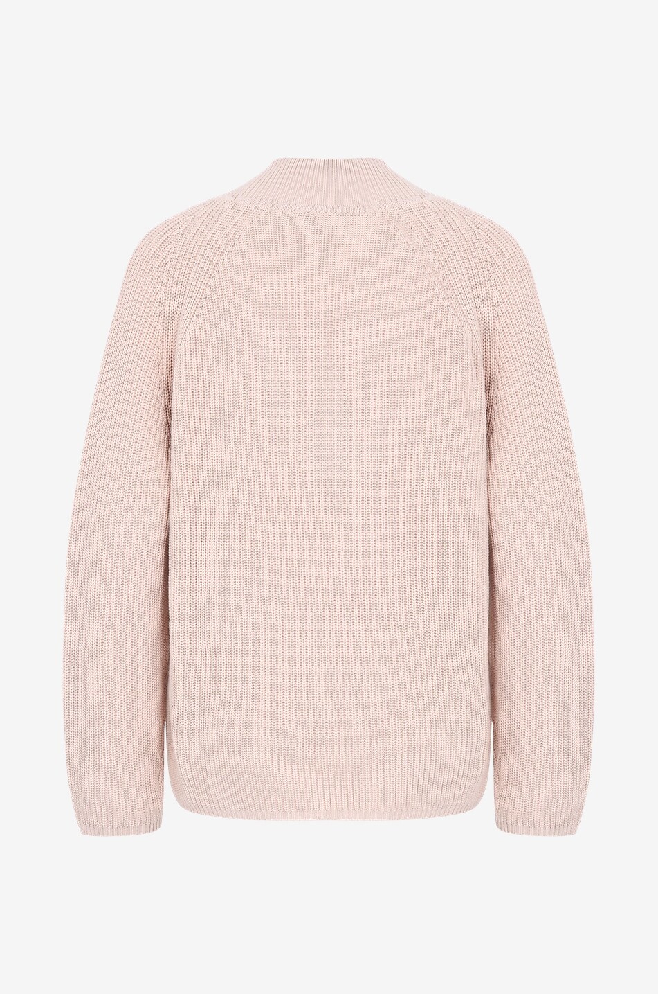 Cotton V-neck jumper with raglan sleeves
