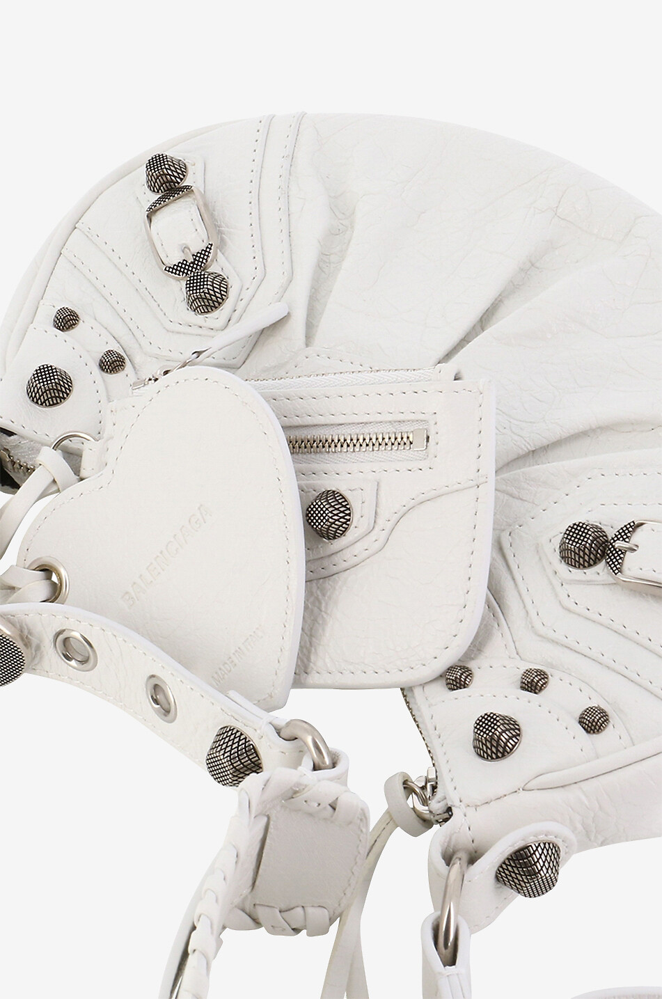 BALENCIAGA Handtasche aus Arenaleder Le Cagole XS Damen WEISS 5