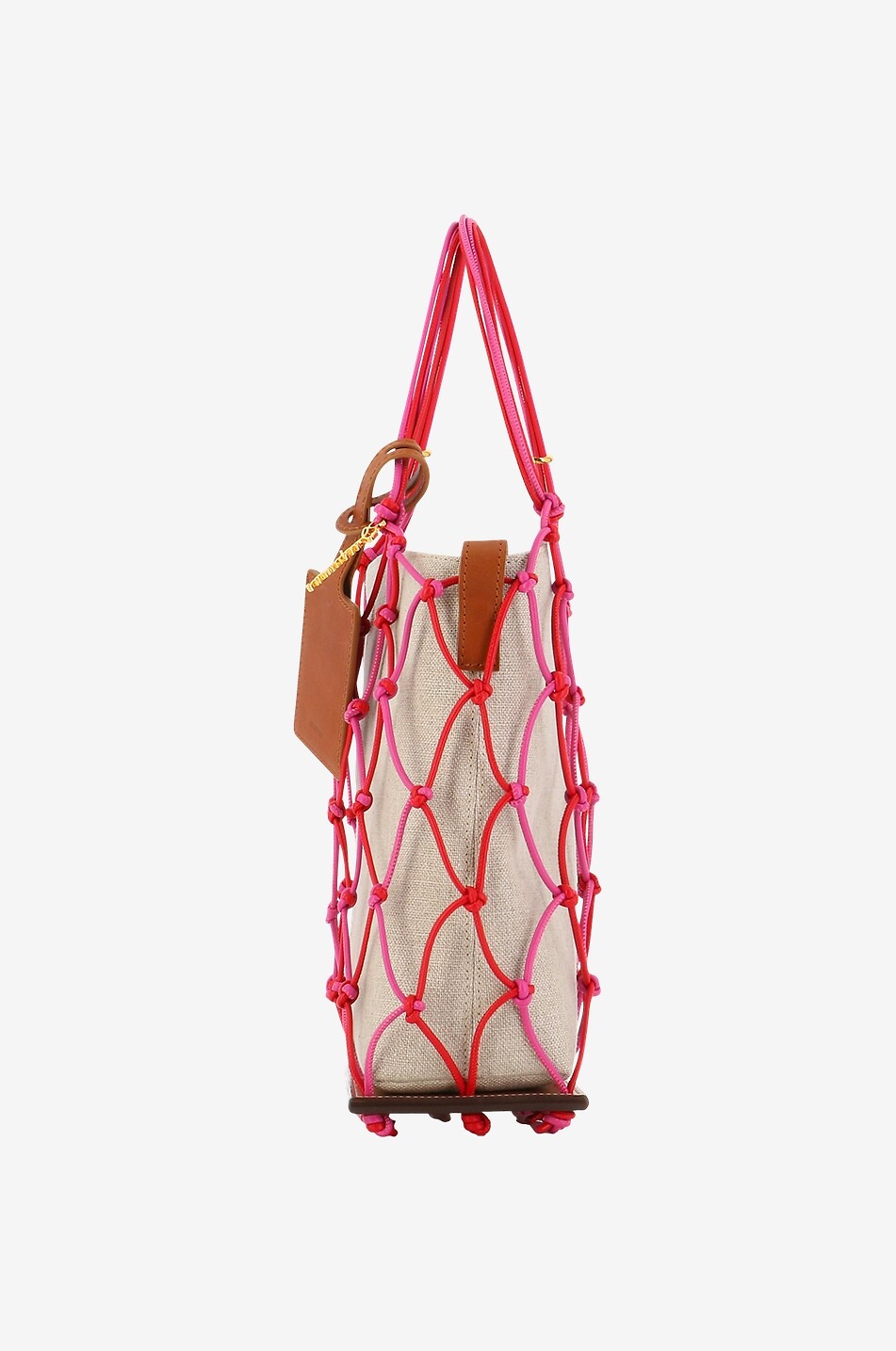 JACQUEMUS Bucket-Tasche aus Canvas und Leder Le Petit Filet Pralu Damen BUNT 4