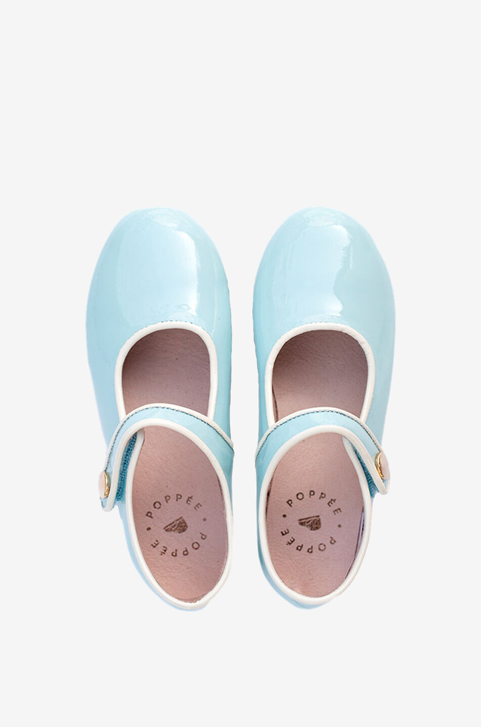 POPPEE Riemchen-Ballerinas für Mädchen aus Leder Bulle Mädchen Farblos 3